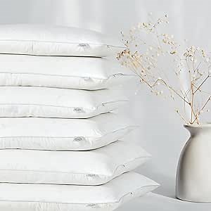 Goose Feather Down Throw Pillow Insert (22"x22", Pack of 1), Decorative Pillow for Sofa, Couch, Bed, Chair Cushion