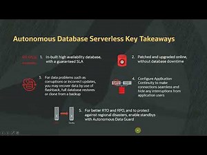 Disaster Recovery with the Oracle Autonomous Database - Serverless