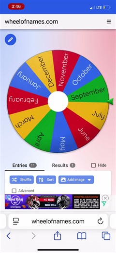 If it lands on your birthday month, you are out ￼Part 2 (SEASON 2)