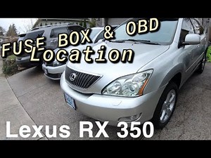 Where are the fuses located in the Lexus RX?