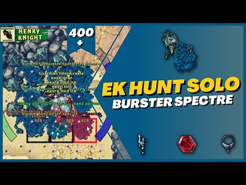 TIBIA: EK HUNT SOLO #38 ( BURSTER SPECTRE )