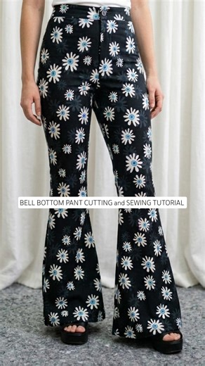 क्या आपको भी बैल बॉटम पैंट आसानी से बनाना सीखना है | Bell Bottom Pant Sewing Tutorial | #bellbottom