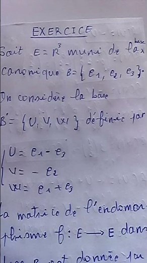 Algèbre 1, comment calculer les matrices (simple et efficace)