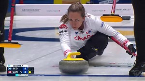 Not the easiest draw, but it's a skip's deuce for Rachel Homan and Canada 🇨🇦 are up two points with one end to go. 👀 Watch all games live on The Curling Channel! https://curlingchannel.tv #curling #WWCC #canada #컬링 | World Curling