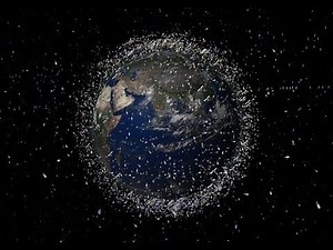 How much trash is there in space?