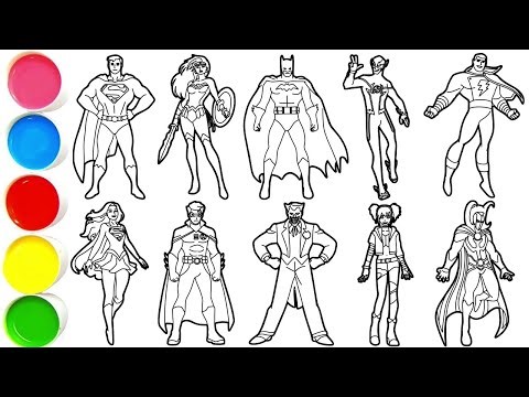 How to Draw Legendary DC characters in Minutes - Superman, Wonder Woman, Batman, The Flash & others