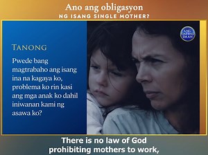 272K views · 21K reactions | What does the Bible say to all single moms about fulfilling their responsibility to provide for their children? Watch this video on our YouTube channel: youtube.com/AngDatingDaan Subscribe. Like. Share. #AngDatingDaan #TheBibleAnswers | Ang Dating Daan | Facebook