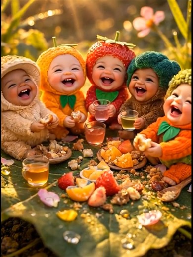 Fruit Babies' Wholesome Cooking Adventure in Nature