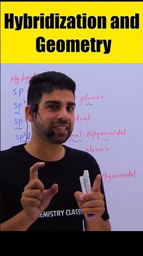 Hybridization and Geometry of molecules in 1 minute #chemistryclass11 #cbse #jkbose