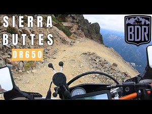 Sierra Buttes with DR650 on the CA BDR North