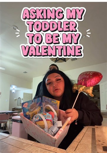 why did she not sound excited to be my valentine 🧌🧌🎀🎀💗 #valentinesdaygift #valentinesgift #kidtoys #toddlermama #thepinklibra