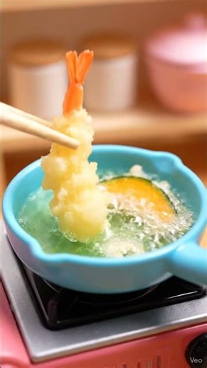 【ASMR】ミニチュアクッキング 天ぷら編 #asmr #Relaxing #ミニチュア #cooking