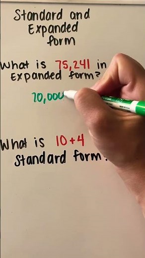 Standard and Expanded Form