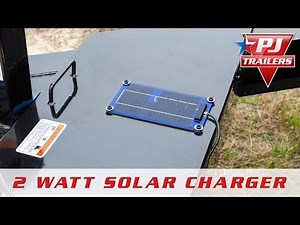 2 Watt Solar Charger - PJ Trailers
