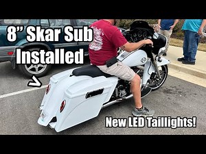 SKAR 8” SUBWOOFER INSTALL - '06 Harley Extended Bagger