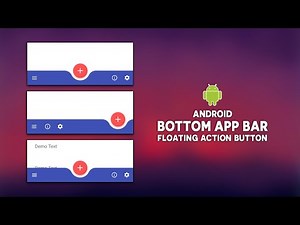 Android Bottom App Bar + Floating Action Button | Material Design Components | Android Studio