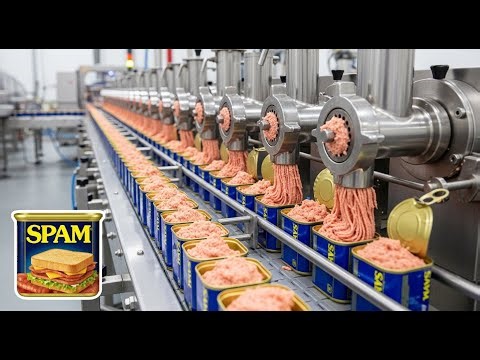 Inside the Factory: How Spam, Canned Tuna & Canned Tomatoes Are Made | Food Processing Secrets