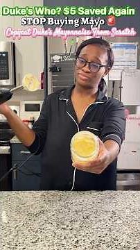 How To Make Copycat Duke’s Mayonnaise From Scratch (Immersion Blender Method) #copycatdukes