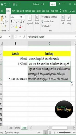 How to Quickly Create a Formula in Rupiah in MS Excel