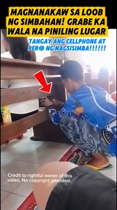 Magnanakaw sa loob ng simbahan, tindi mo pati nagsisimba bibikti m@hin! Sana nahuli na ang taong to wala nang pinipiling lugar. #Magnanakawsasimbahan #magnanakaw #fypシ゚viralシfypシ゚ #highlightsシ゚ #everyonefollowers | YT MAN PH
