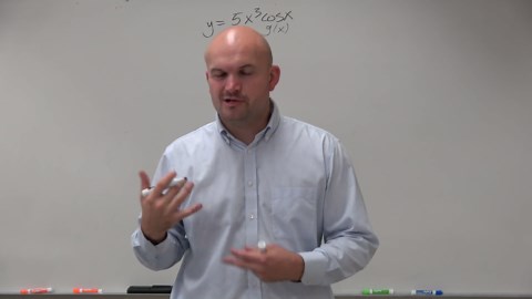 Product rule with cosine and a monomial derivative