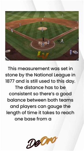  DID YOU KNOW? The bases on a baseball diamond are exactly 90 feet apart—a distance locked in by the National League way back in 1877. That perfect spacing keeps the game balanced, the plays dramatic, and the hustle real. #BaseballTrivia #DeOroSports #DiamondFacts #90FeetOfDrama #MLBHistory #GloveGameStrong #PlayWithPrecision #BaseballCulture #BuiltForBallers | DeOro Sports | Facebook