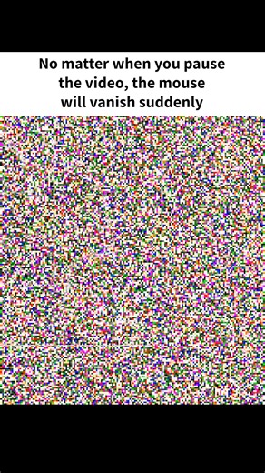 No matter when you pause the video, the mouse will vanish suddenly | Ideas Panda