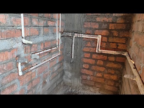 Water supply layout from tank to kitchen bath plumbing for house