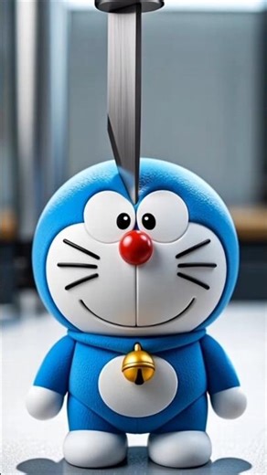 Doraemon Toy vs Industrial Cutting Machine 😱💙 | Most Satisfying Cut Ever#shorts