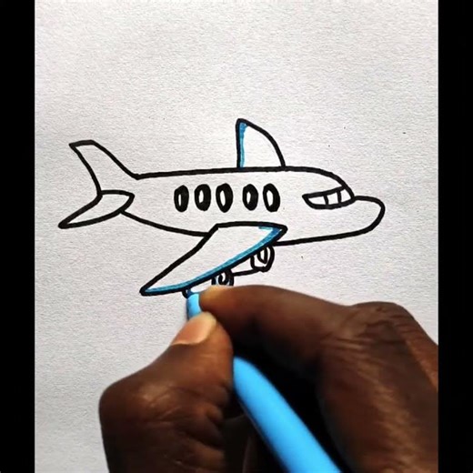 ✈️🥰Simple Airplane Drawing/🤔✈️How to Draw Airplane#shorts#trending#viral
