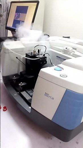 lets fill some liq Nitrogen n try MCT/B detector in NICOLET iS50 FT-IR #ftir #adventure #labcoat
