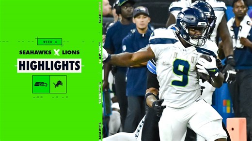 Seahawks at Lions Game Highlights Week 4