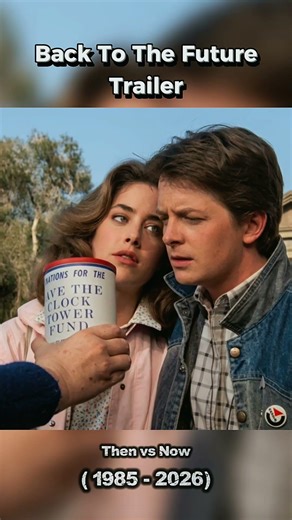 Back to the Future Trailer Cast Then and Now Side by Side #backtothefuture #nostalgia
