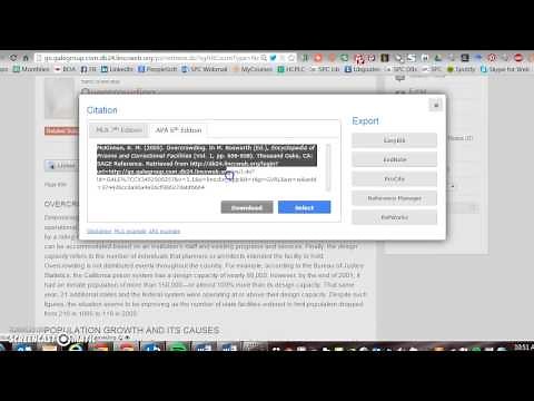 Retrieving citation from Gale Virtual Reference Library