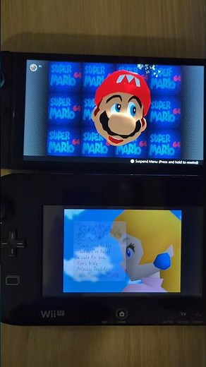 Super Mario 64- Nintendo Switch 2 vs WiiU speed comparison