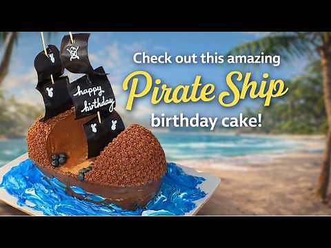 Amazing Pirate Ship Birthday Cake #cake #cakedecorating #cakedesign #baking