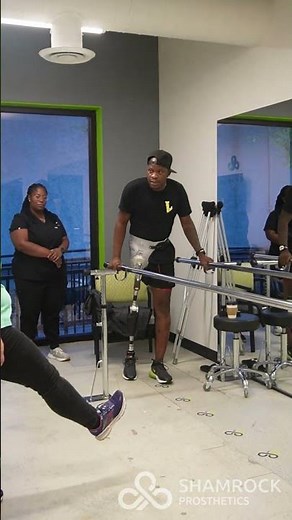 Odaine, a hemipelvectomy amputee, in his second diagnostic fitting for his first prosthesis. ☘️