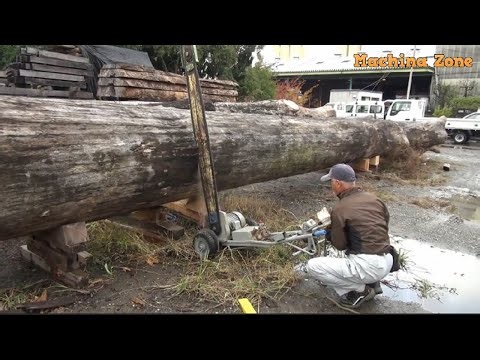 Inside Japan’s Timeless Sawmill - Cutting Giant Trees Without Modern Automation