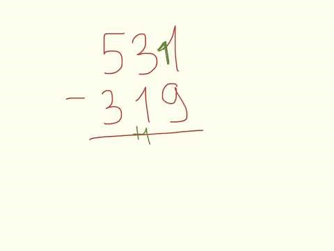 La soustraction avec retenue