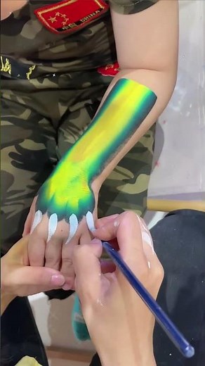 Tiger Claw Arm Kids Face Painting Series! #kids#facepainting