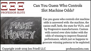 How To Calculate Slot Machine Odds
