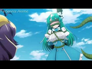Anime girl tied and gagged with vines