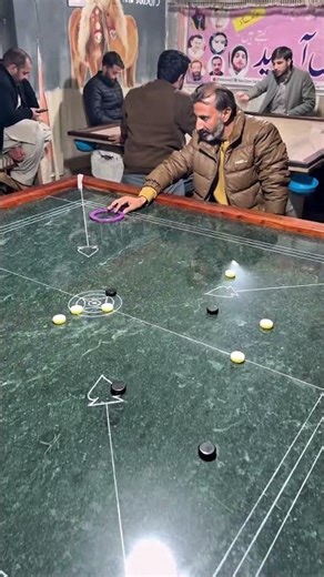 Smooth flick, perfect pocket 😎 Carrom skills level 100!