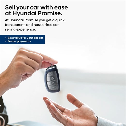 Hyundai Promise makes your car selling experience hassle-free and brings you a host of unmatched benefits. To know more, click here: bit.ly/Hyundai_H-Promise #Hyundai #HyundaiIndia #HyundaiPromise #TrustofHyundaiPromise #Preownedcars #Usedcars #ILoveHyundai | Hyundai India