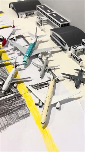 Model collection and airport for ‪@SkylarkAviationReal‬ competition #plen #modelairport #modelplanes