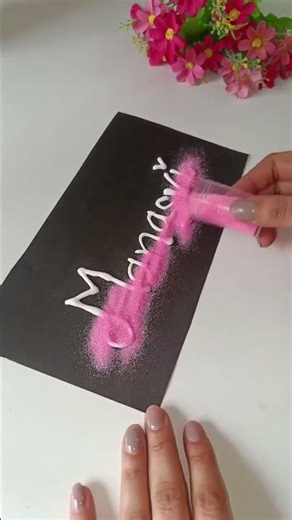 Cute name art writing✍️ / #diy #diyart #diyart #diycrafts #shortvideo #shortsfeed #viralshort #art