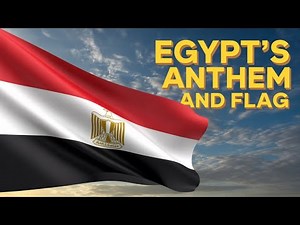 Egyptian Flag & National Anthem 4K [CC]