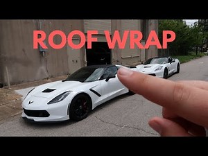 Carbon Fiber Roof Wrap install & review on my Corvette