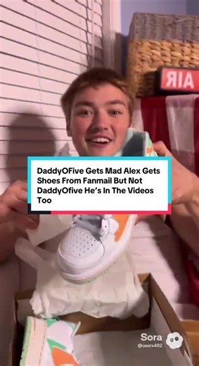 DaddyOFive Envy: Alex Receives Shoes from Fan Mail