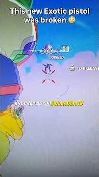 The new Exotic pistol is broken in Fortnite new season ￼#broken #pistol